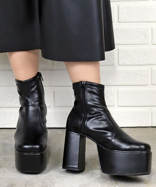 LOVEHUNTER（ラブハンター） ブーツ +10.5cm 軽量厚底 スクエアトゥ