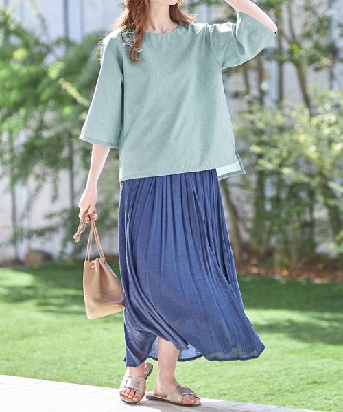 美品　アラミス オーディマ リネンシャツ　麻　長袖　貝ボタン　黒　ブラック　L Aletta vita シャツ ブラウス 羽織り 長袖 ベーシック インド