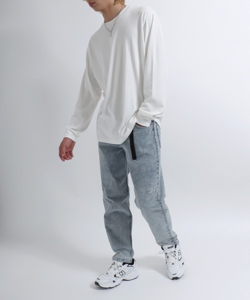 THRASHER（スラッシャー） ジーンズ ワンポイントロゴ刺繍ケミカル