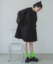 bohmal（ボマール） ワンピース ボンディングタックスリーブミニ