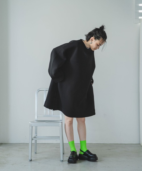 bohmal（ボマール） ワンピース ボンディングタックスリーブミニ