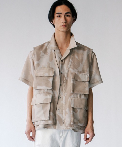 【 】CKJ メッシュショートスリーブシャツ◆送料無料 Johnbull シャツ メッシュショートスリーブシャツ メンズ