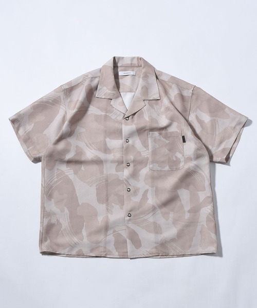 Johnbull シャツ メッシュショートスリーブシャツ メンズ