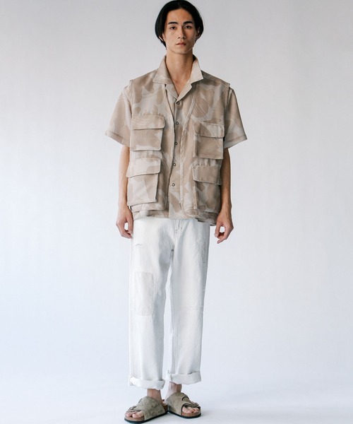 【 】CKJ メッシュショートスリーブシャツ◆送料無料 Johnbull シャツ メッシュショートスリーブシャツ メンズ