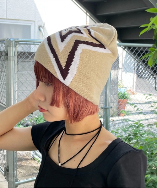 ニット帽 ニットキャップ 「HIKA」星ワッチCAP レディース