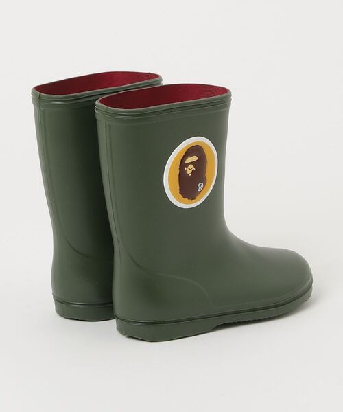 A BATHING APE 長靴 レインブーツ HEAD RAIN BOOTS キッズ 子供