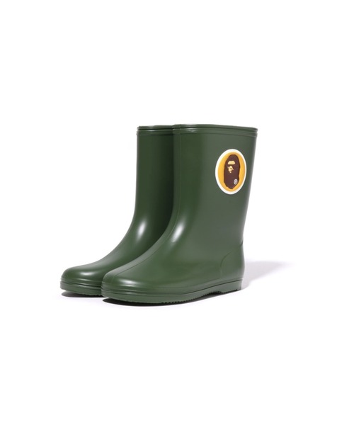 【国産】 A BATHING APE 長靴 レインブーツ HEAD RAIN BOOTS キッズ 子供 靴
