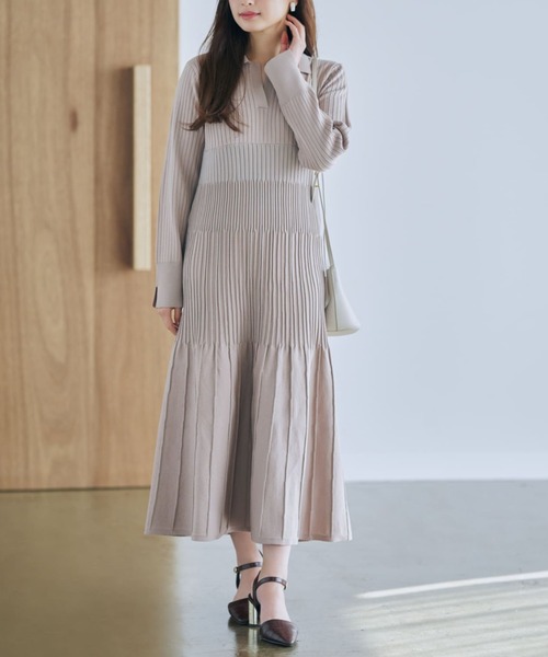 ワンピース スキッパーカラーニットワンピース : ZOZOTOWN Yahoo