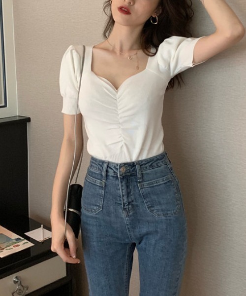 Per sist ence（パーシエンス） tシャツ Vネックフロントシャーリング