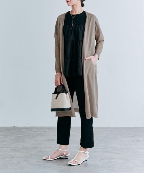 カーディガン シアー ニット ロング レディース : ZOZOTOWN Yahoo!店