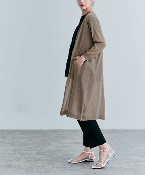 Theory 19aw ロングカーディガン theory（セオリー） ロングカーディガン 01-1103726-050-902 ブラック