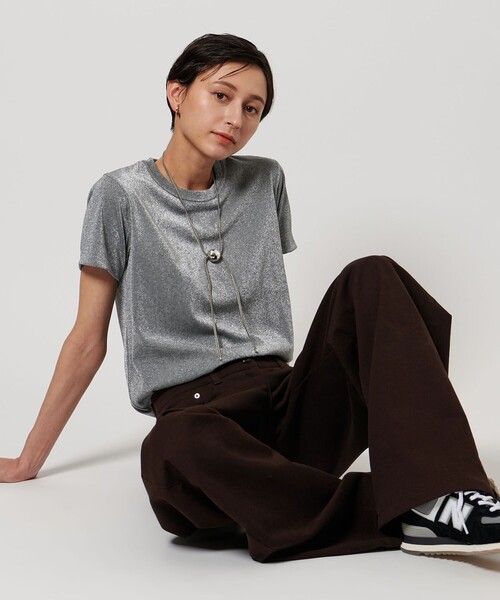 ユナイテッドアローズ 今季ラメTシャツ　2025SS UNITED ARROWS tシャツ ラメ Tシャツ レディース : ZOZOTOWN