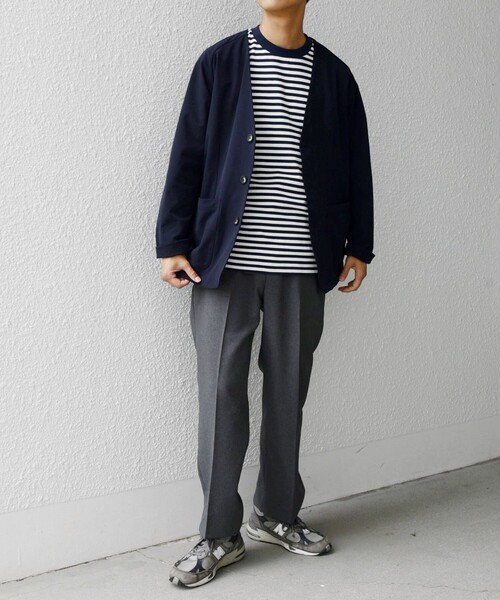SHIPS any グレー ノーカラージャケット SHIPS 「SHIPS」 ノーカラージャケット 36 グレー レディース