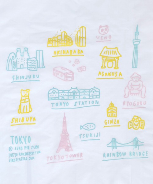 BAGGU（バグゥ） エコバッグ STANDARD BAGGU 551.TOKYO MAP ホワイト