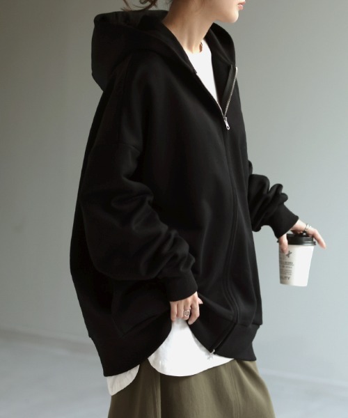 パーカー 「MODE NORM CORE」メッシュルーズパーカー レディース MODE