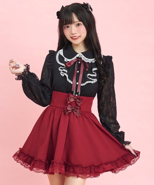 シークレットハニー  Secret Honey ブラウス Secret Honey（シークレットハニー） ブラウス シャツ 袖レース