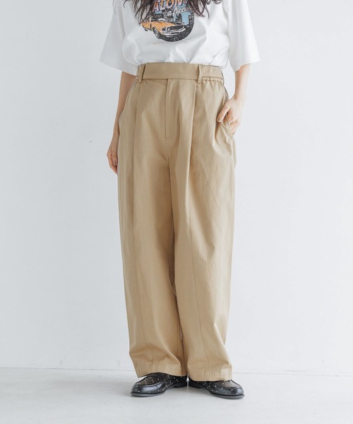 169枚 LOWRYS FARM パンツ ツイルカーブパンツ 139157 レディース