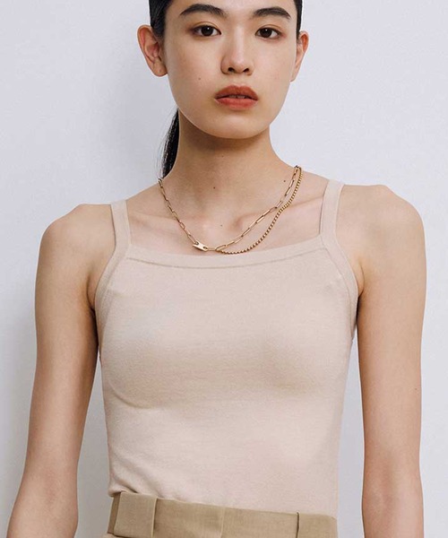 OUR WACOAL キャミソール アンサンブル対応 カップ付きニット