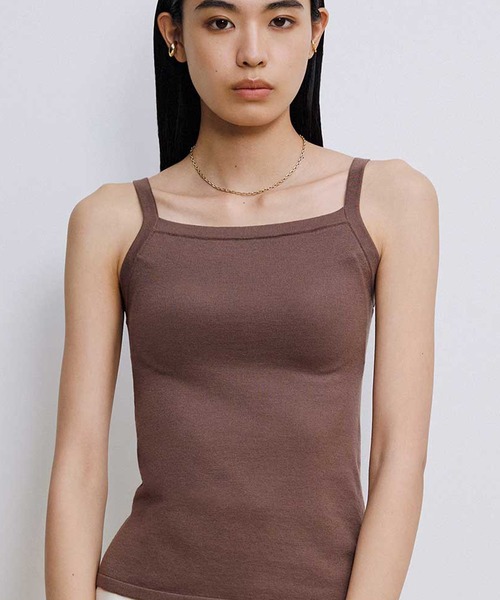 OUR WACOAL キャミソール アンサンブル対応 カップ付きニット