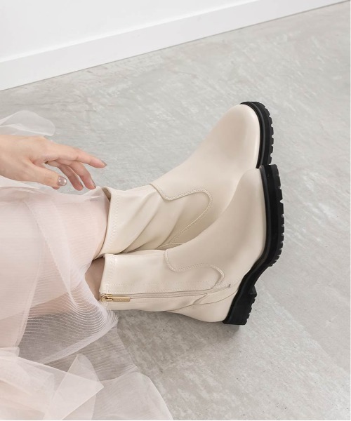 RANDA（ランダ） ブーツ 晴雨兼用 トラックソールショートブーツ