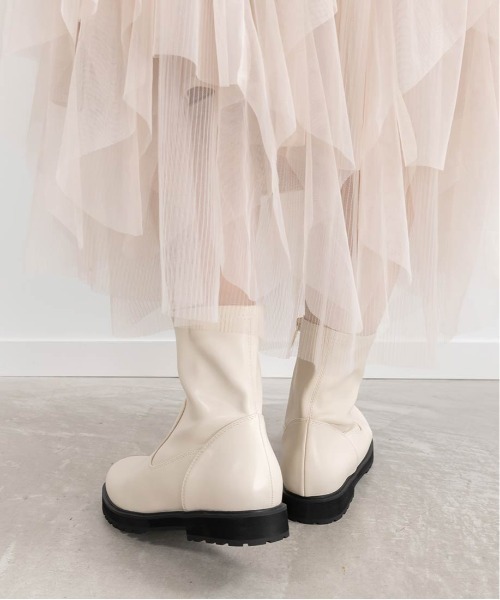 RANDA（ランダ） ブーツ 晴雨兼用 トラックソールショートブーツ