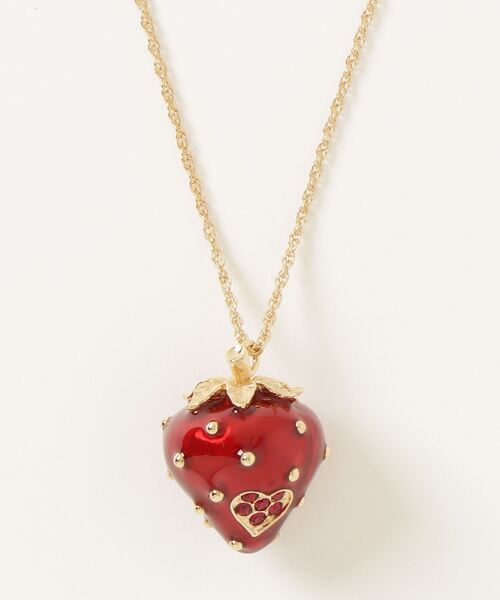 ANNA SUI ネックレス いちごモチーフ ロングネックレス