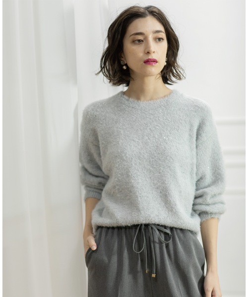 極美品 2024年 ハグオーワー ブークレスパンコール セーター M OPAQUE.CLIP（オペークドットクリップ） ニット セーター 「エマール