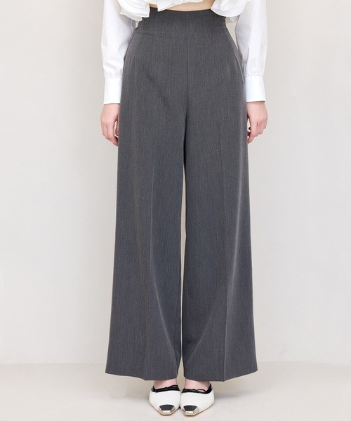 eimy istoire♡ ハイウエストボトム♡S♡ブラック♡完売 eimy istoire パンツ ウエストコルセット付きハイウエストパンツ