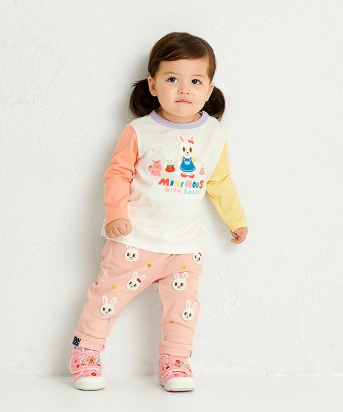 tシャツ プッチー＆うさこ　アニマル長袖Ｔシャツ キッズ 子供服 男の子 女の子の画像