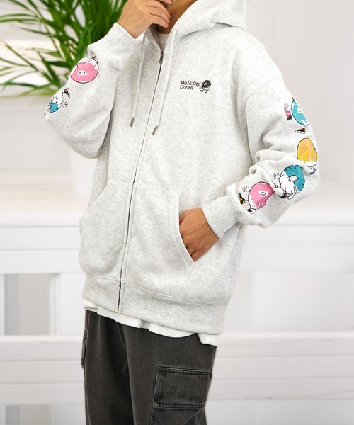 BURNER（バーナー） パーカー 「GROOVY STORE」Walking Donut 裏起毛