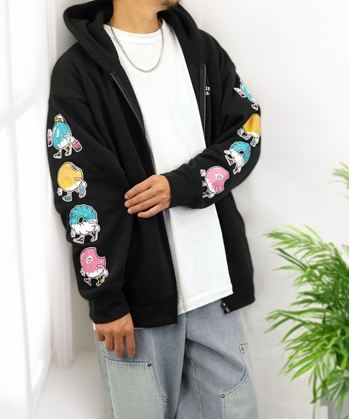 BURNER（バーナー） パーカー 「GROOVY STORE」Walking Donut 裏起毛