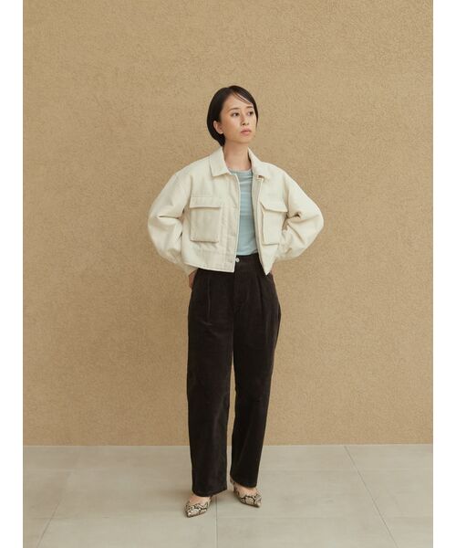 パンツ コーデュロイカーブタックパンツ 「低身長・小柄女性 パンツ コーデュロイカーブタックパンツ 「低身長・小柄女性