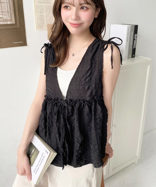formo フォルモ　チェックベスト　ジレ　for formo ペプラム formo フォルモ チェックベスト ジレ for formo ペプラム - メルカリ