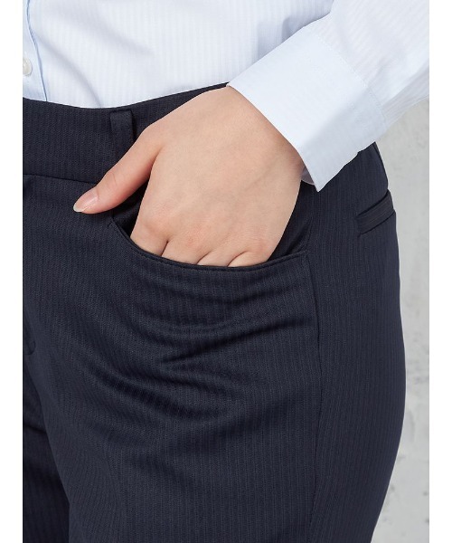 スラックス パンツ 「ウォッシャブル」パンツ ストレート ニット