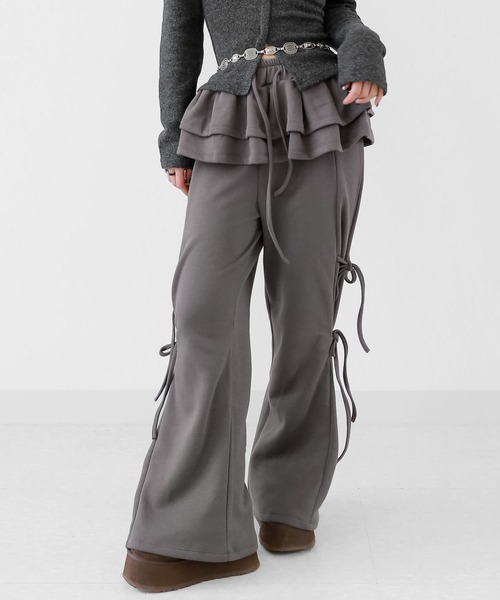 minsobi（ミンソビ） スウェットパンツ ジャージ ティアードスカート