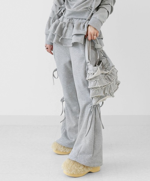 minsobi（ミンソビ） スウェットパンツ ジャージ ティアードスカート