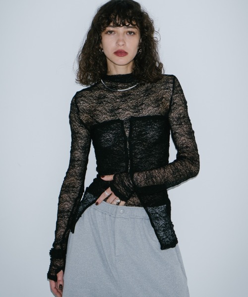 HANNE tシャツ ビスチェコンビレーストップス レディース : ZOZOTOWN