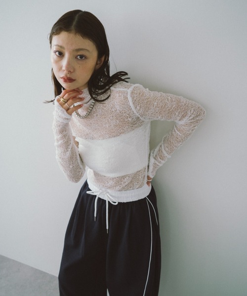 HANNE tシャツ ビスチェコンビレーストップス レディース