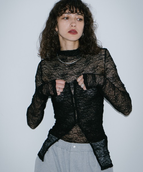 HANNE tシャツ ビスチェコンビレーストップス レディース : ZOZOTOWN