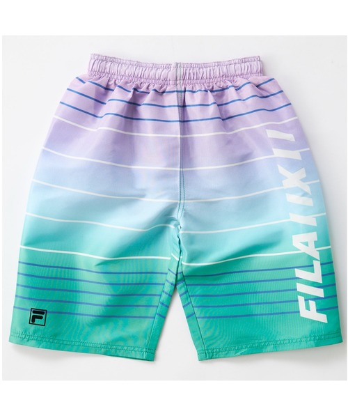 FILA（フィラ） 水着 ロゴプリント総柄サーフパンツ キッズ 子供