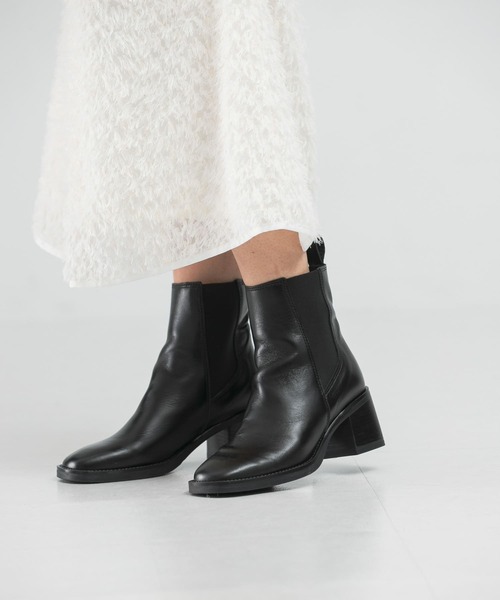 URBAN RESEARCH ROSSO WOMEN」 ショートブーツ 38 ブラック レディース