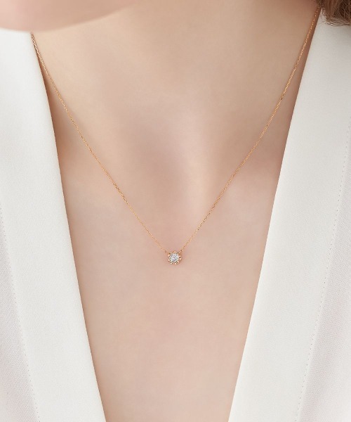 4℃ ネックレス 「SAKURA Collection」K10ピンクゴールド
