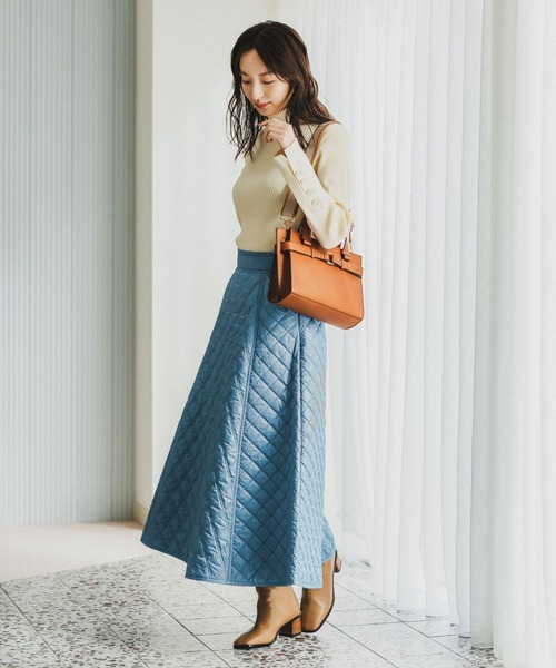 「Andemiu」 フレアスカート SMALL ブルー レディース_画像7