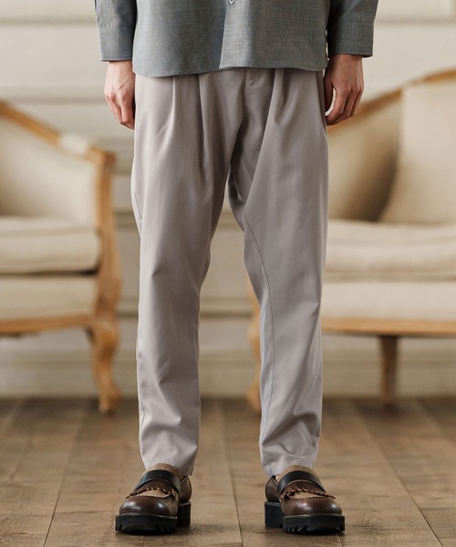 CAMBIO（カンビオ） パンツ mp13246-Two Tuck Sarrouel Slacks