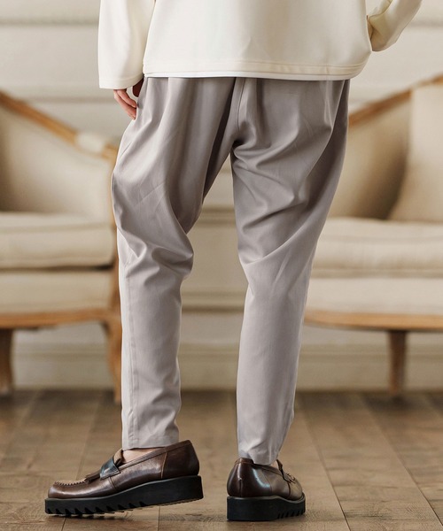 CAMBIO（カンビオ） パンツ mp13246-Two Tuck Sarrouel Slacks