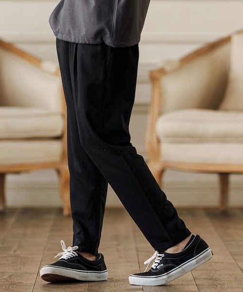 CAMBIO（カンビオ） パンツ mp13246-Two Tuck Sarrouel Slacks