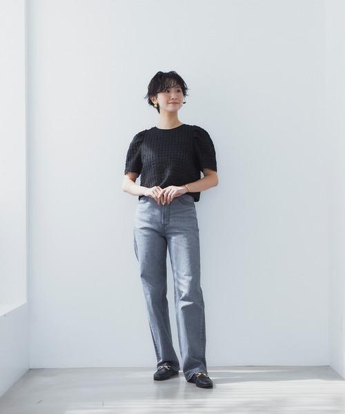 YANUK ストレートデニム サイズ23 IND色 YANUK】ボーイズストレートデニム-LEA BoysStraight/0323103009