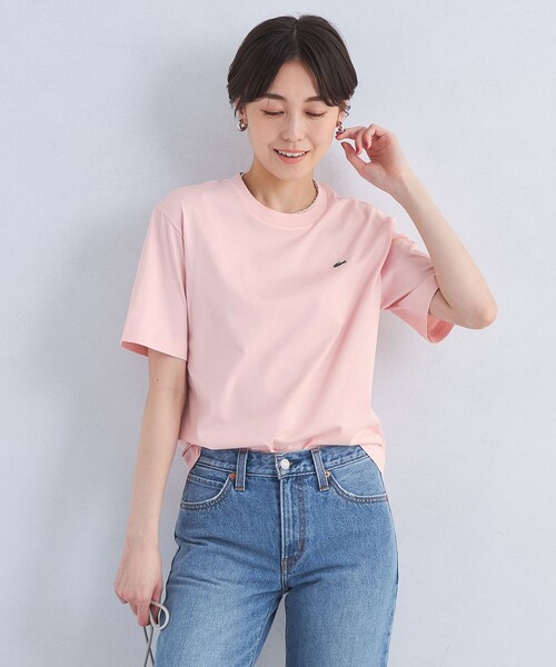 tシャツ 「LACOSTE」ワンポイント ソフトタッチ Tシャツ レディース LACOSTE tシャツ 「LACOSTE」ワンポイント ソフトタッチ Tシャツ