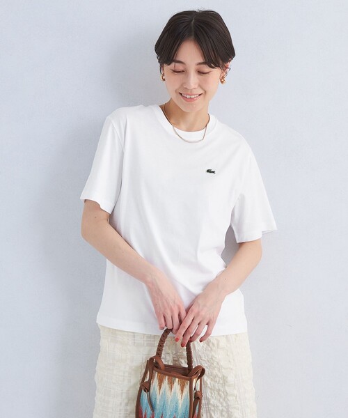 tシャツ 「LACOSTE」ワンポイント ソフトタッチ Tシャツ レディース LACOSTE tシャツ 「LACOSTE」ワンポイント ソフトタッチ Tシャツ