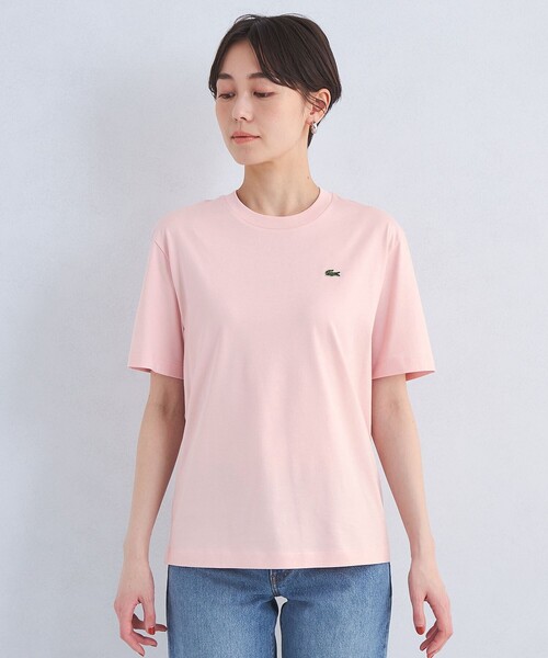 tシャツ 「LACOSTE」ワンポイント ソフトタッチ Tシャツ レディース LACOSTE tシャツ 「LACOSTE」ワンポイント ソフトタッチ Tシャツ
